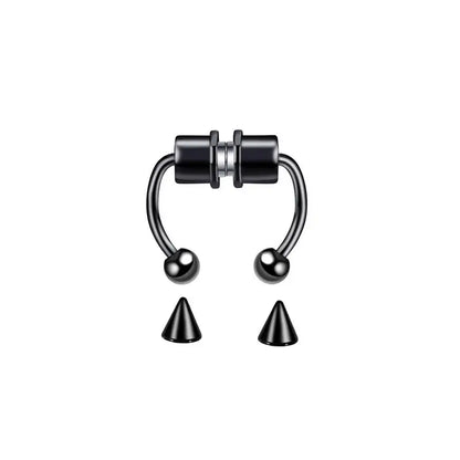 $5 and Low - Stainless Steel Magnetic Septum Nose Ring, Body Jewelry For Men 1/2/5pcs
