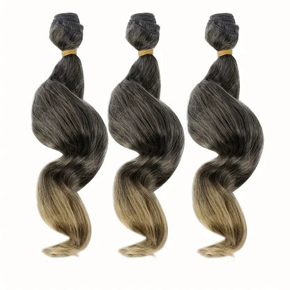 $5 and Low - Body Wave Hair Bundles Ombre Color Synthetic 3pcs/Pack