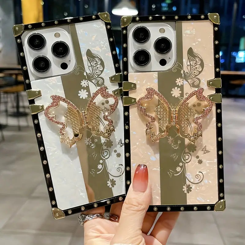 $5 and Low - Luxury Designer Fashion Butterfly Glitter Phone Stands Cases