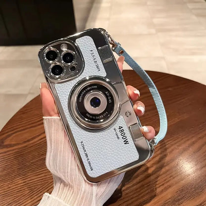 $5  and Low - 3D Vintage Camera Retro Phone Case With PU Leather Strap