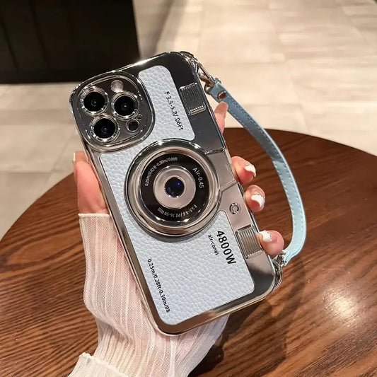 $5  and Low - 3D Vintage Camera Retro Phone Case With PU Leather Strap
