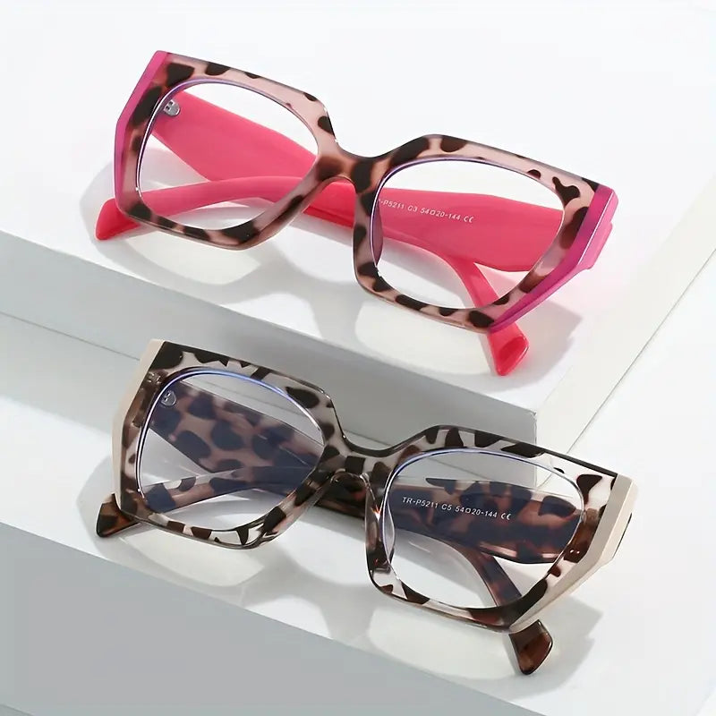 $5 and Low -  Blue Light Blocking Glasses Oversized Cat Eye Vintage Frame Clear Lens Computer Glasses
