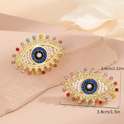 $5 and Low - Ladies Jewelry Evil Eye Stud Earrings
