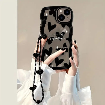 $5  and Low - Love Is in the Air: Wear a Heart-Shaped Phone Case with a Butterfly Pattern and a Bracelet!