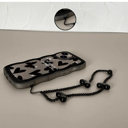 $5  and Low - Love Is in the Air: Wear a Heart-Shaped Phone Case with a Butterfly Pattern and a Bracelet!