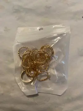 $5 and Low - Personality Exaggerated Golden Silverjew Love Pattern Rings