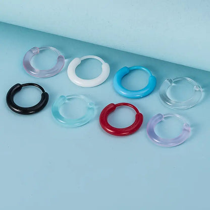 $5 Low - (2) pcs Resin Septum Nose Rings | Fashionable Ear Piercing Jewelry in Assorted Colors