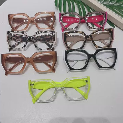 $5 and Low -  Blue Light Blocking Glasses Oversized Cat Eye Vintage Frame Clear Lens Computer Glasses